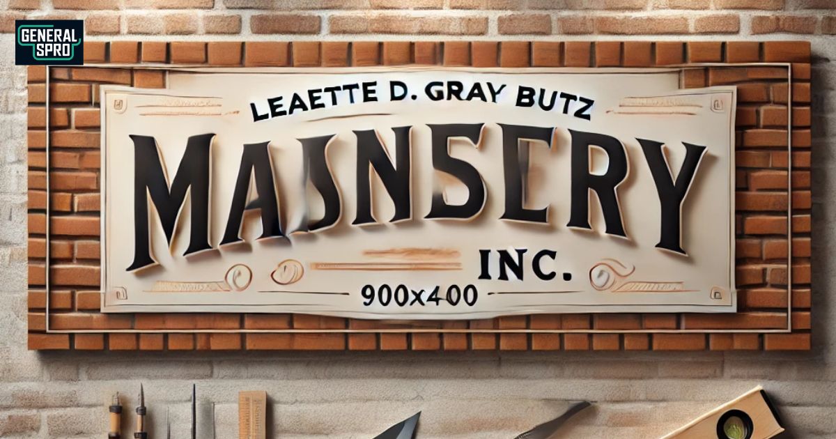 Leaette D. Gray Butz Masonry Inc Philosophy, Business & More