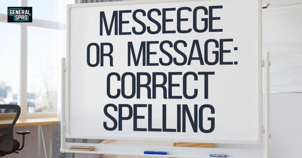 Messege or Message Correct Spelling + Examples