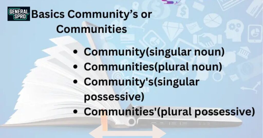 The Basics Community's, Communities', or Communities