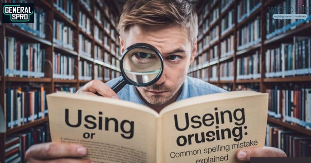 Using Or Useing Common Spelling Mistake Explained